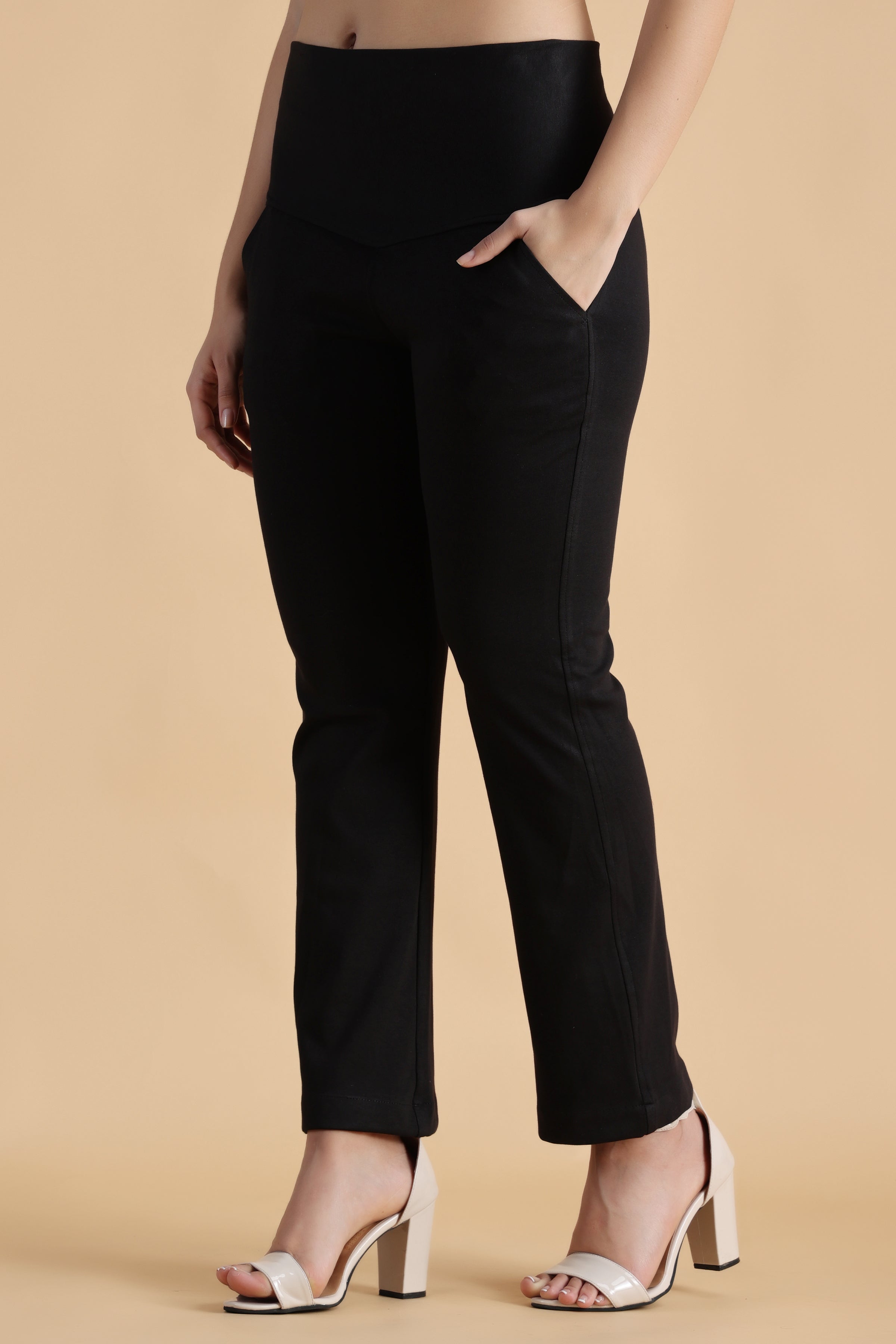 Buy Women's Wide Leg Jeans Casual High Waist Elasticity Denim Pants Elastic Waist  Palazzo Trousers KLGDA Black Online at Lowest Price Ever in India | Check  Reviews & Ratings - Shop The World